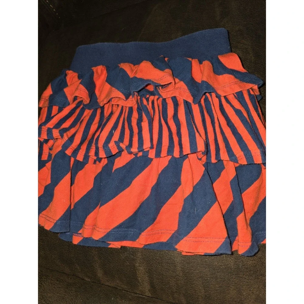 Gymboree prep perfect orange navy hearts top size 8 skort 7 outfit